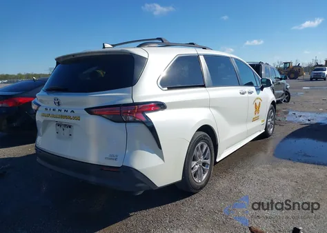 2021 Toyota Sienna Xle из США, поврежденный, VIN 5TDYRKEC3MS052054